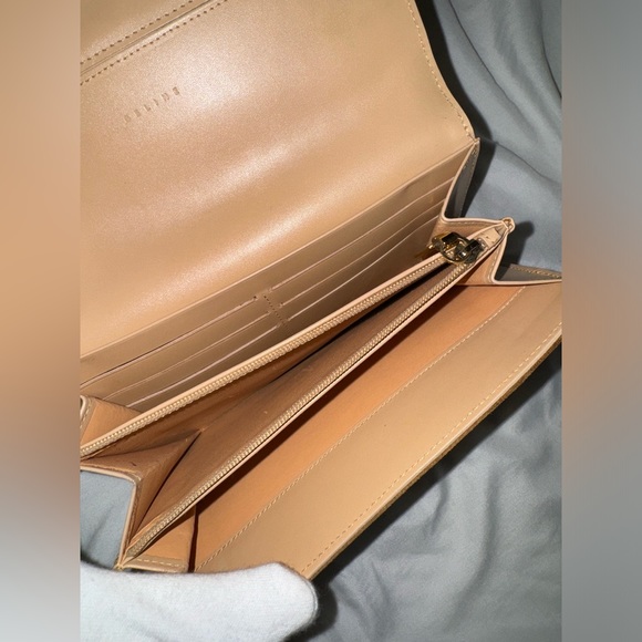 CELINE C Macadam Suede Long Wallet Gold Hardware Tan Brown - Picture 5 of 16